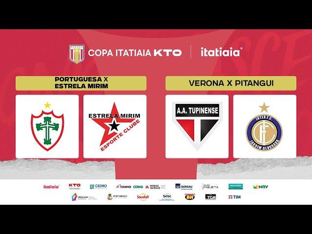 TUPINENSE X INTER E PORTUGUESA X ESTRELA MIRIM | COPA ITATIAIA KTO AO VIVO COM IMAGENS