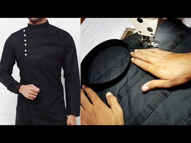 Letest Side patti fancy kurta design 2020-gents kurta design-step by step kingsman tailor