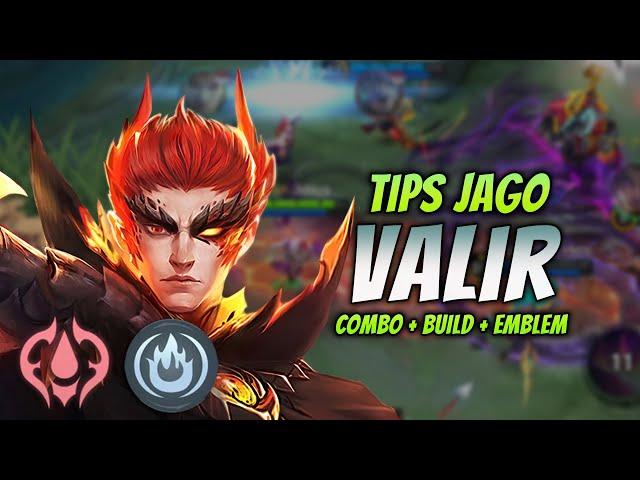 CARA MAIN VALIR BUFF UNLIMITED SKILL 1 ! BUILD & EMBLEM VALIR TERSAKIT 2023 ! | VALIR GAMEPLAY