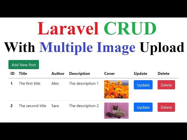 Laravel CRUD With Multiple Image Upload