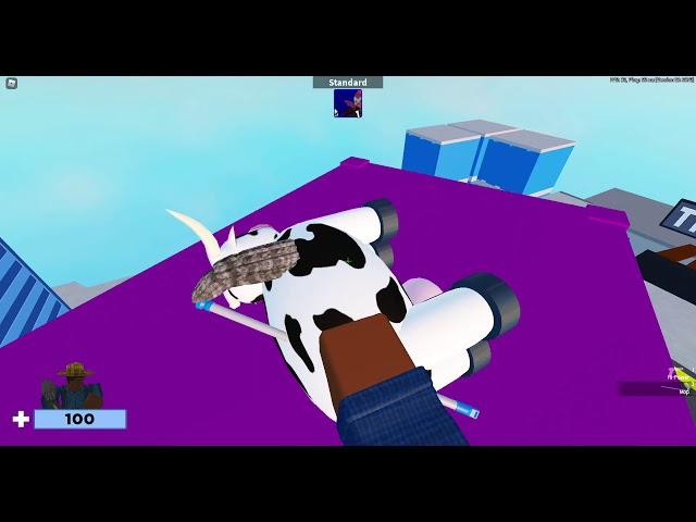 how to get the secret COW skin in arsenal ROBLOX