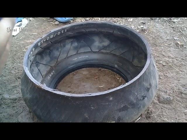 Creative ideas, making flower pots from used tires, easy and beautiful