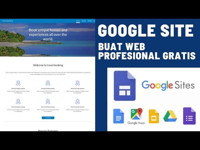 Cara Membuat Website Frofesional GRATIS Dengan Google Site | Cara Buat Landing Page Gratis