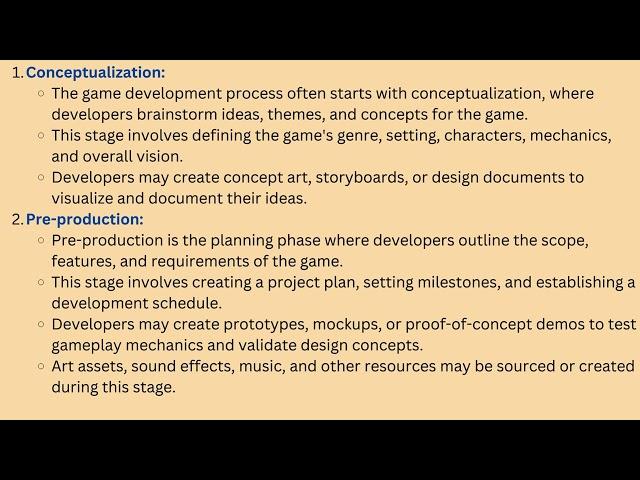 Here's a detailed explanation of the game development life cycle in Unity