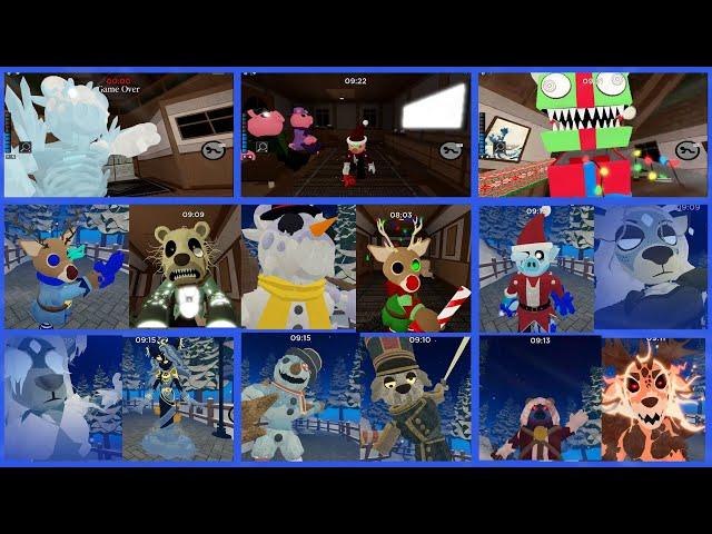 ALL PIGGY BRANCHED REALITIES CHRISTMAS/WINTER JUMPSCARES! (UPDATED 2023)