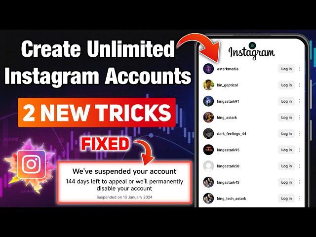 2 TRICKS - Create Unlimited Instagram Accounts 2024 | TECH Light