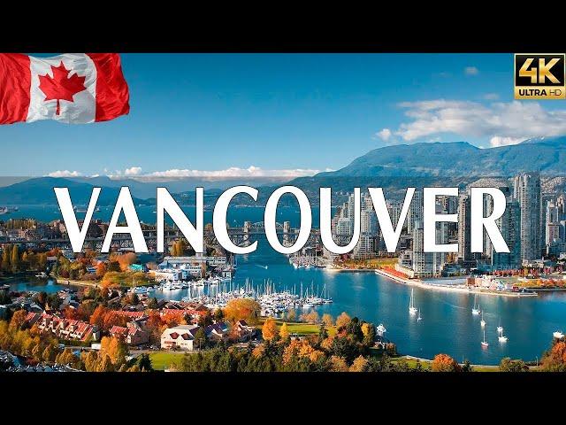 VOLANDO SOBRE VANCOUVER 4K | Increíble paisaje natural hermoso con música relajante | VÍDEO 4K UHD