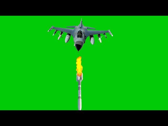 Rocket launcher exploding green screen