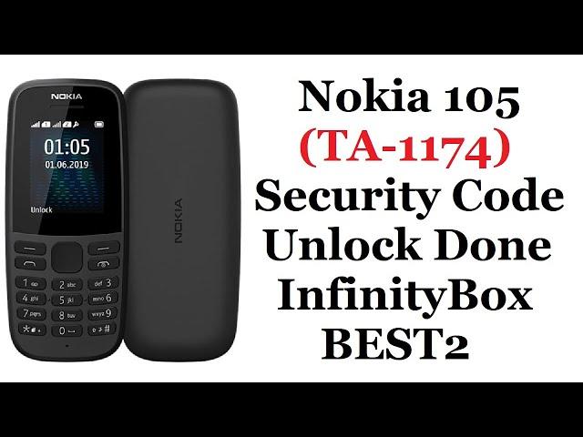 Nokia 105 (TA-1174) Security Code Unlock (reset) Done (Infinity BEST2)