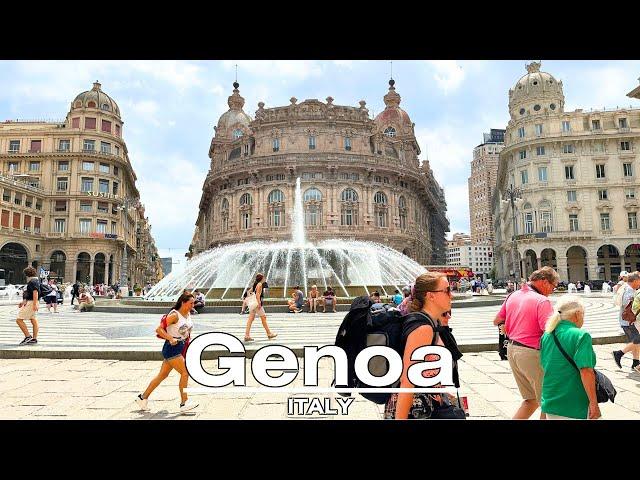 Exploring Genoa, Italy | A Walking Tour from Old Port to Arco della Vittoria [4K, 60fps]