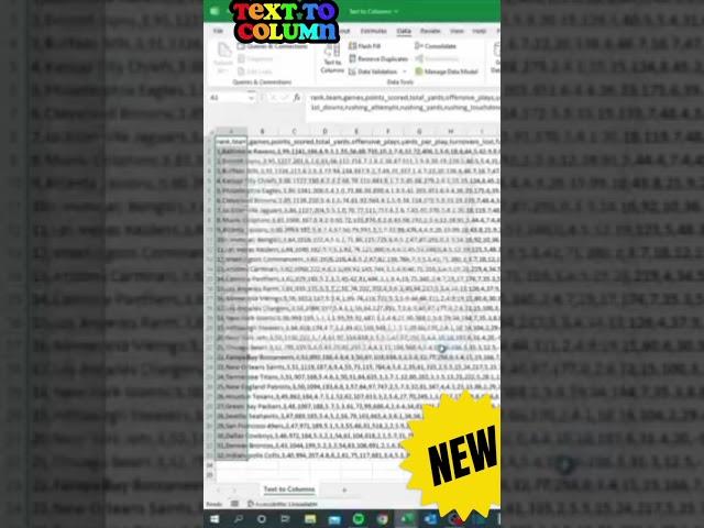 Excel Hacks l Text to Column l #exceltutorial #excel #exceltips #exceltricks #excelhacks