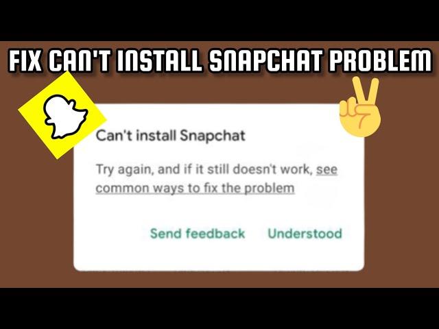 Fix Snapchat App Can't Install On Play Store Problem|| TECH SOLUTIONS BAR