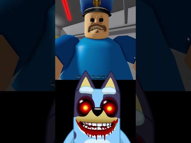 BLUEY.EXE vs BARRY CLONES #roblox #obby