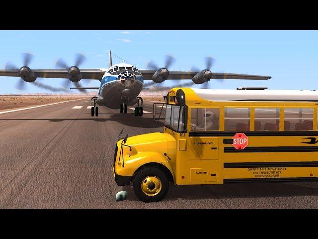 Magic School Bus Crashes | BeamNG.drive