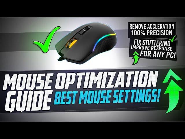  Mouse Optimization GUIDE for Gaming - 100% Mouse Precision Raw Input, REMOVE Acceleration LAG ️