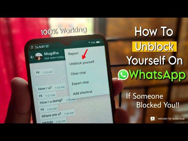 How To Unblock Yourself On WhatsApp If Someone Blocked You!!