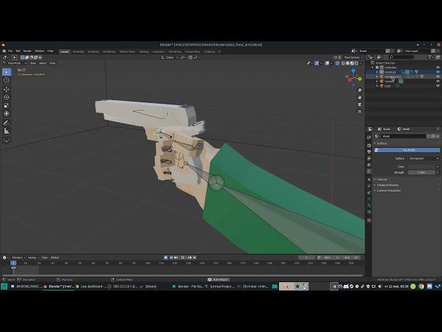 making pistol animations