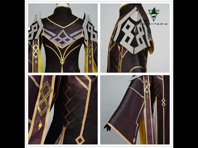 Takerlama New Zhongli Cosplay Costume Game Genshin Impact Vago Mundo Uniform