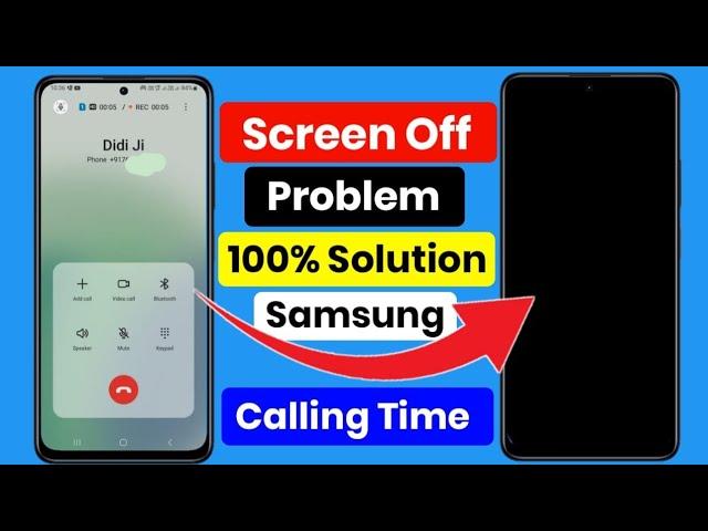 Screen Off During Call Problem Samsung Mobile | Samsung Proximity Sensor Not Working | Screen On Off