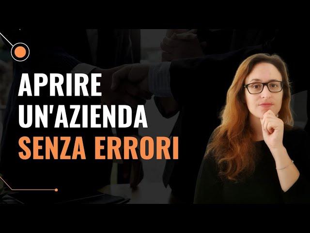 COMPETENZE IMPRENDITORIALI Aprire un'azienda SENZA ERRORI