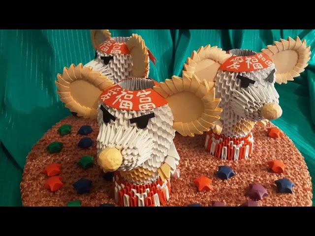 Модульное оригами, крыса (описание)/ Modular origami,rat (description)                 V46