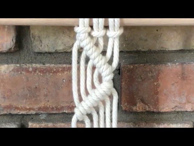 How to tie Double Half Hitch Knots (Clove Hitch) | DIY MACRAME