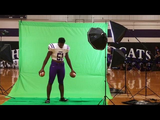 2018 Humble High School Green Screen Football Photo Shoot