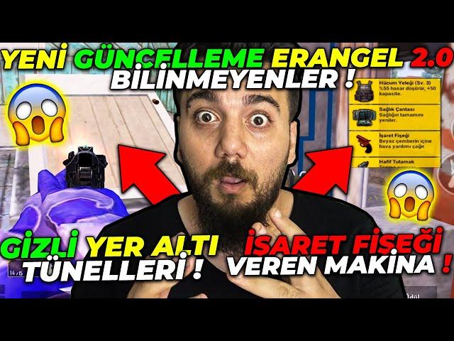 YENİ GÜNCELLEME GELDİ! KİMSENİN BİLMEDİĞİ YERLER?! PUBG Mobile Erangel 2.0 90 FPS