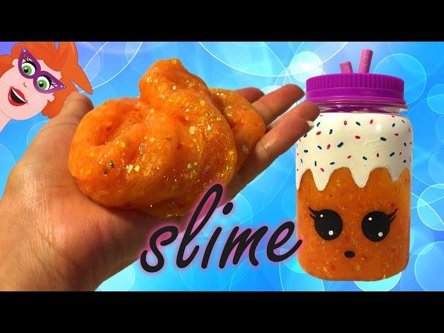 DIY lipbalm slime Num Noms + holographic flakies + glitters (Cute)