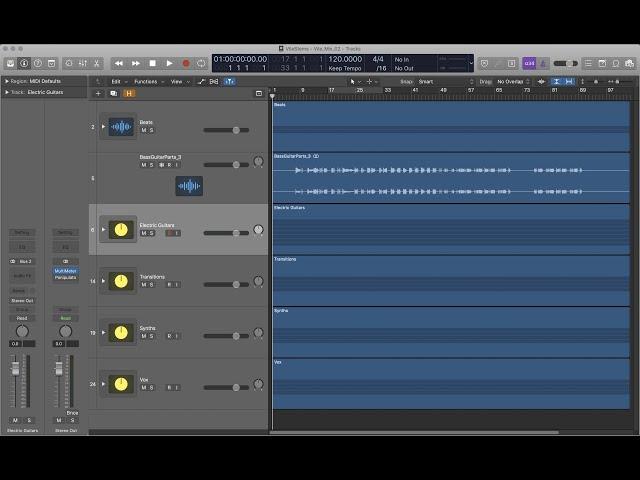 Logic Pro X Music Mixing 01: Bouncing, Stems, Alternatives, Buffer Size, Freeze Tracks, Meters