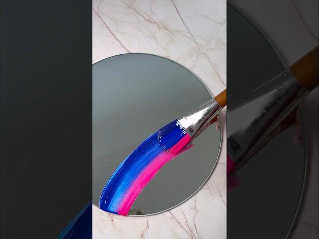 Let’s Paint a Mirror with a Satisfying Big Brush!  #satisfying #art #artistomg