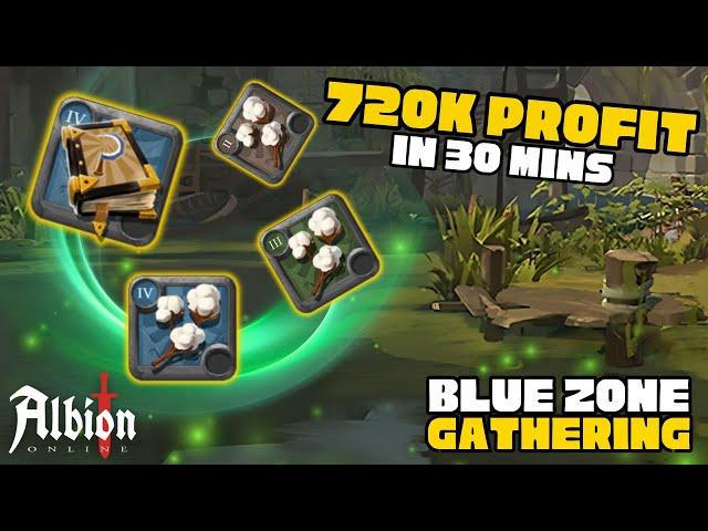 Make Easy Silver in Blue Zone Gathering! | Using Avalonian Tool! | Albion Online