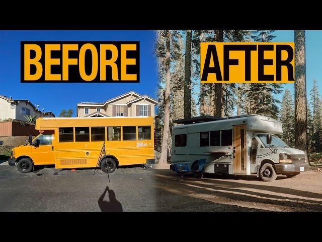 Short Bus Conversion Time Lapse: 2 1/2 Years From Bus To Home On Wheels