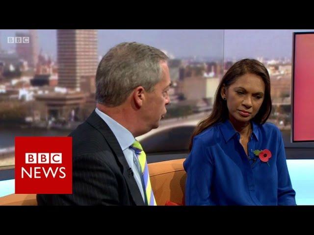 Nigel Farage to Gina Miller 'What part of leave don't you understand?' BBC News