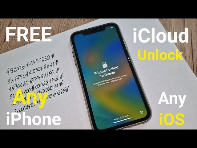 Free iCloud Unlock Any iPhone Lost/Disabled/Forget Apple ID and Password Any iOS 1000% Success️