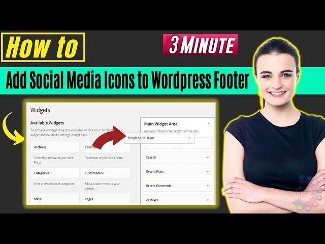 How to add social media icons to wordpress footer 2024