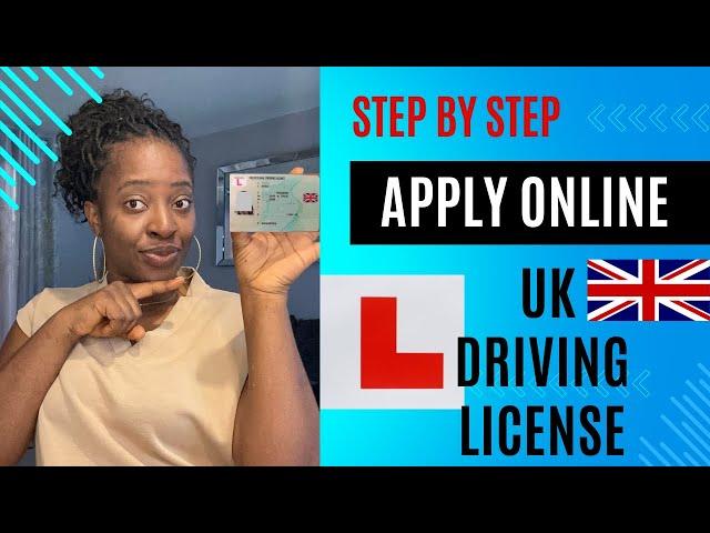 How to apply Uk provisional/ learners driver license online/ UK driving license application