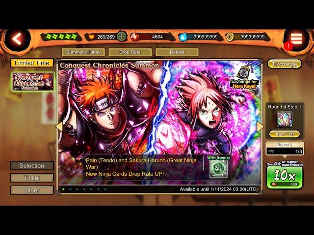 This is the final summon Pain and Sakura GNW 9 step -NxB NV