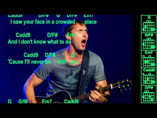 James Blunt - You're Beautiful - Original - Chords & Lyrics