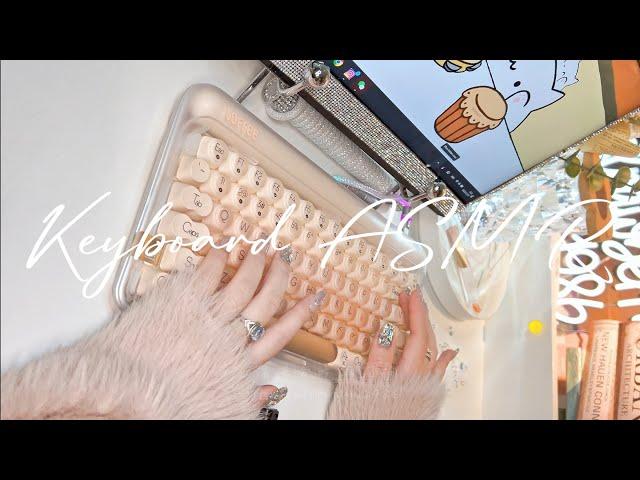ASMR Lofree foundation keyboard Sound testing Unboxing baby racoon switches THOCK CREAMY Tapping