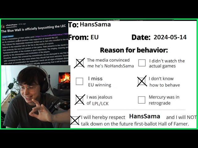 G2 VS TES Reactions, LeBlueWall Boycotting LEC & MSI Teaser For G2 VS TES