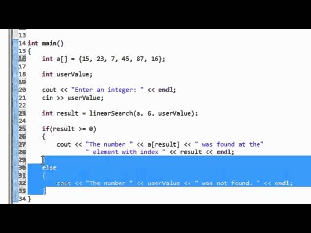 C++ Programming: Binary Search Algorithm