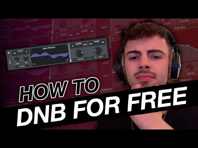 MAKING INSANE DNB USING FREE/ STOCK PLUGINS  Vital Synth tutorial like Primate & Captain Bass