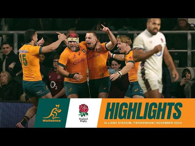 Wallabies v England Highlights | November Internationals | 2024