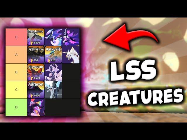 LSS Creatures Tier List! | Creatures of Sonaria