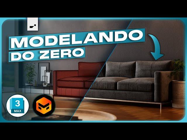 Modelando um SOFÁ REALISTA DO ZERO usando 3DS MAX e MARVELOUS DESIGNER