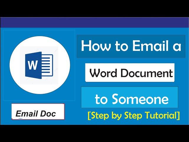 How to Email a Word Document to Someone