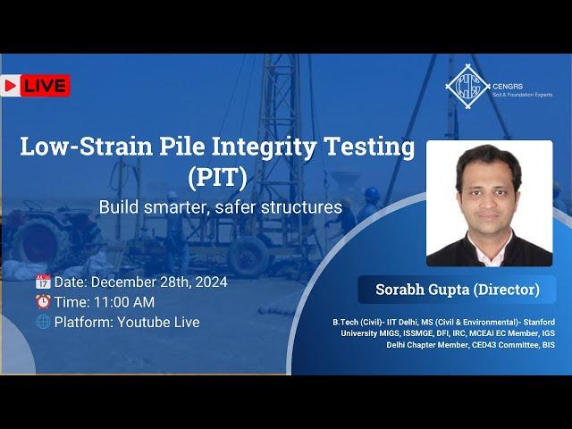 Low-Strain Pile Integrity Testing (PIT)