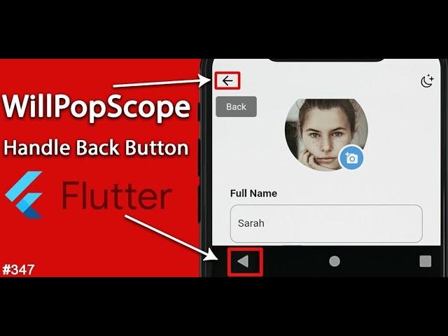 Handle Back Button Pressed|Do you Want to Exit App dialogBox show on back Button in flutter in Hind