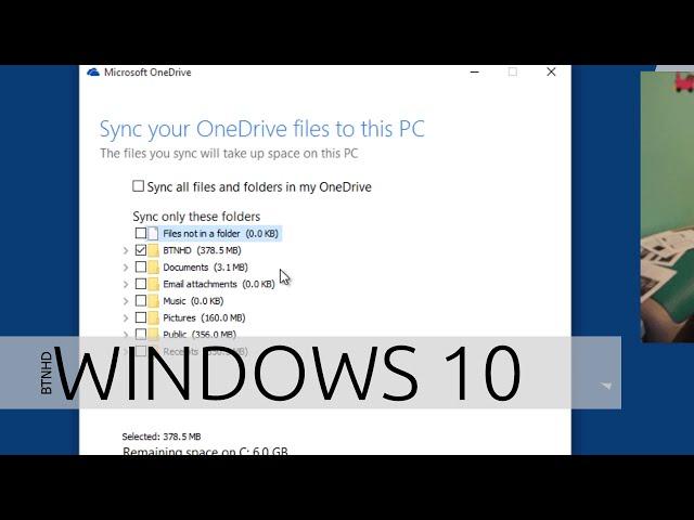 How To Configure OneDrive to Sync Only Certain Folders in Windows 10